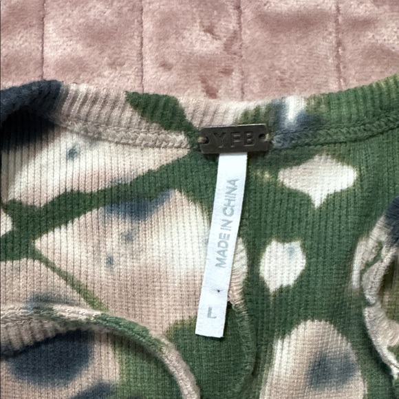 Young Fabulous & Broke Tie-Dye Maxi Dress in Black, Green, and Tan - Picture 4 of 4